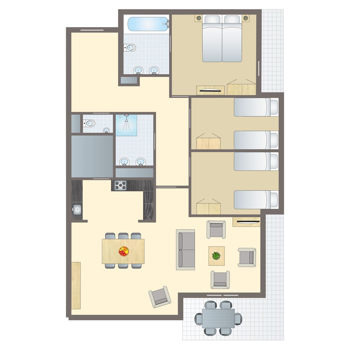 Landal 6-persoons appartement