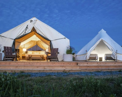 Glamp On Governors Island + Outdoor Lounge