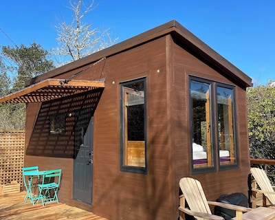 Tiny house with private hot tub