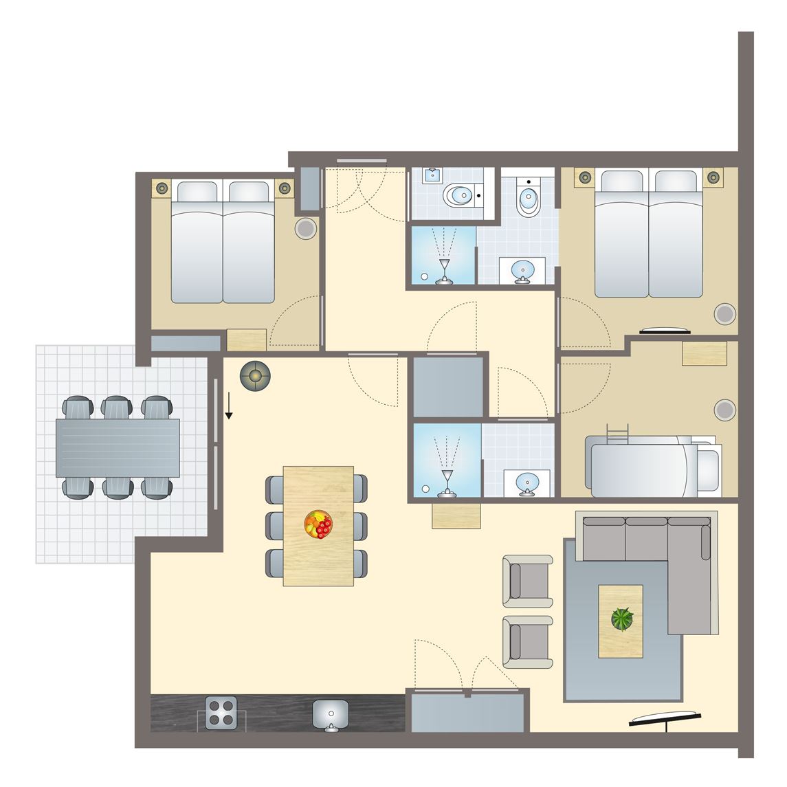 Landal 4-6-persoons appartement