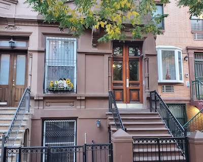 Spacious Harlem Brownstone Garden 2-Bedroom Apartment with a large rear yard